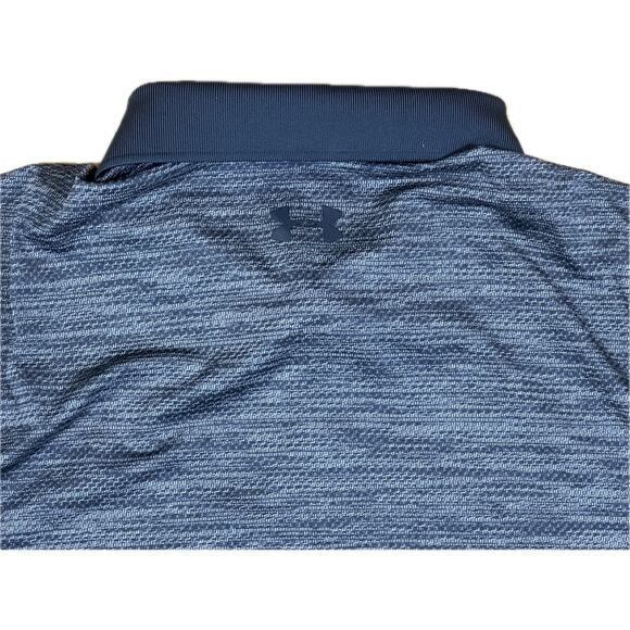 Under Amour The Performance Polo Multishade Gray Pattern Chest Logo Mens Large - Picture 5 of 7